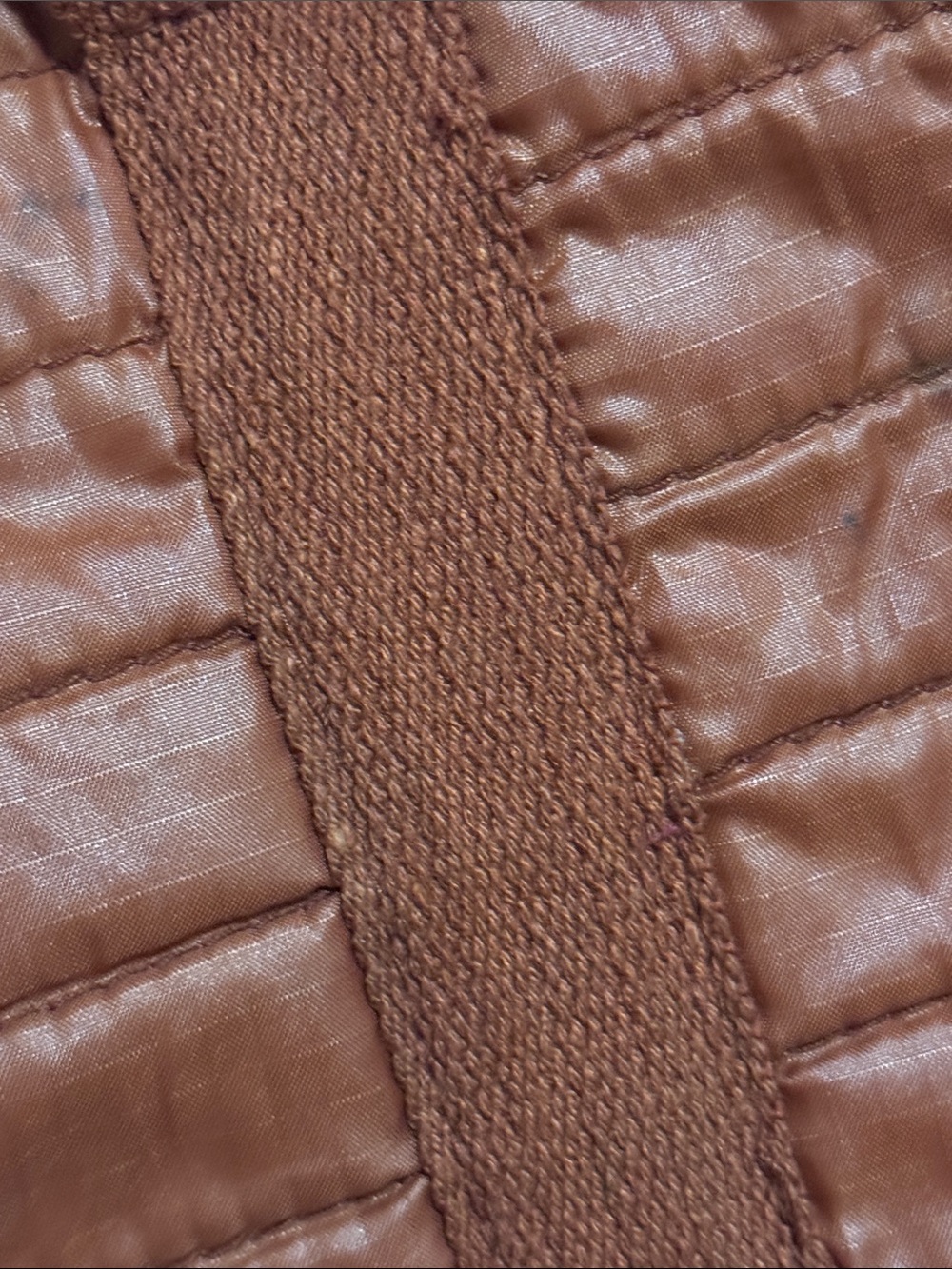 Vintage (70’s) Quilted Spacesac Duffle-Terra Cotta-GUC - Picture 5 of 17